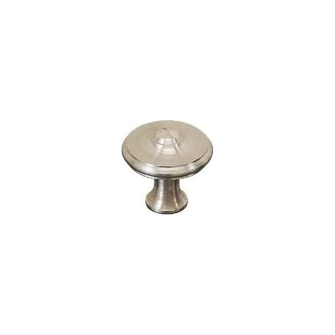 Bouton lyonnais fer - Hauteur : 30 mm - Diamètre : 28 mm - Décor : Poli - DUBOIS