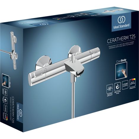 Ideal Standard CeraTherm - Grifo de bañera termostático, cromo A7206AA (1/5)