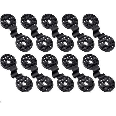 Sollbry Lot de 100 clips en plastique pour toile de protection, clip spécial avec œillet pour filet d'ombrage, clips en plastique, fixation pour voile d'ombrage, filet d'ombrage, filet d'ombrage, clip (1/5)