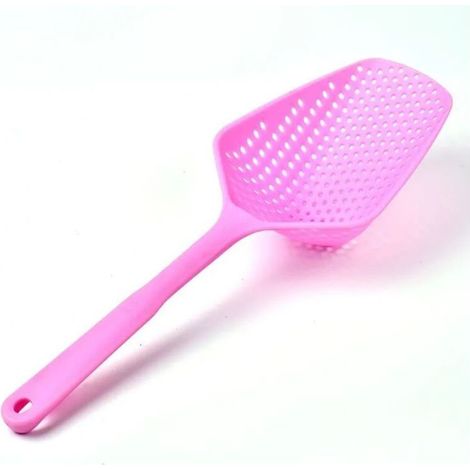 Écumoire Fackelmann 34cm acier inoxydable – Écume soupes et fritures, manche long (1/5)