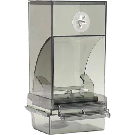 Vogelfutterautomat transparenter Behälter mit Sitzstange für