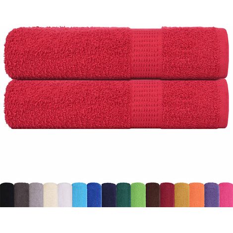 Essuie-mains FROGN 2 pcs rouge 50x100 cm 360 g/m² (1/5)
