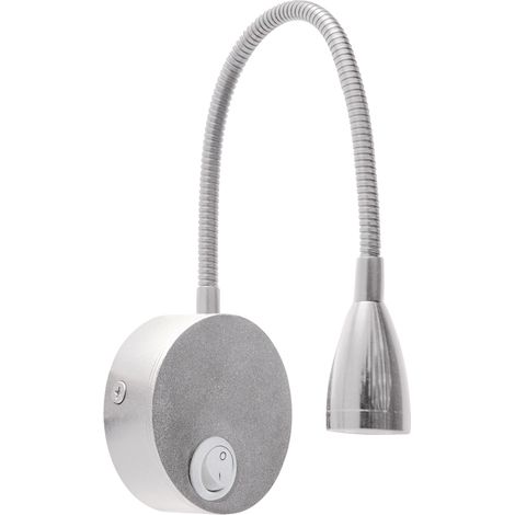 Verstellbare Wandleuchte mit Schalter, silber, 41,5 cm, 3,5 W LED, 4000 K, 245 lm, IP20, Pola Ideus 03740 (1/2)