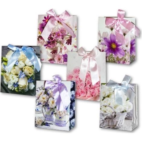 Borsa decorativa premium con fiocco PL-2, confezione piccola mista