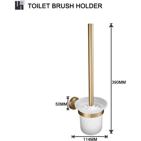 Porte-brosse WC, porte-savon, porte-serviettes, porte-papier toilette, crochet pour peignoir, porte-gobelet, porte-brosse WC, accessoires de salle de bain (1/5)