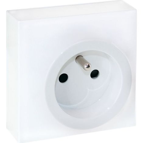 60960 Eur'ohm Dune Prise 2p+t Blanc