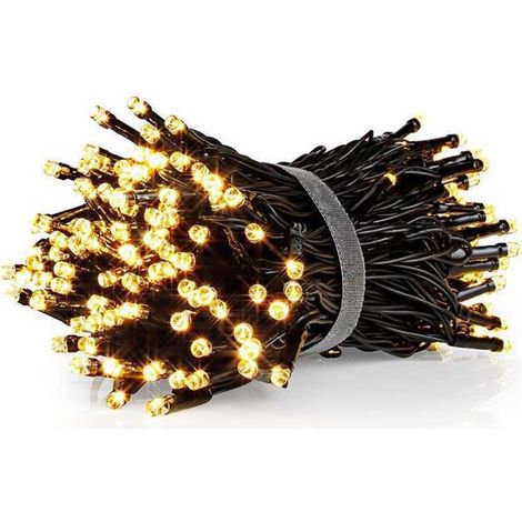 Nedis Guirnalda Wi-Fi inteligente 200 LED negra 20 metros