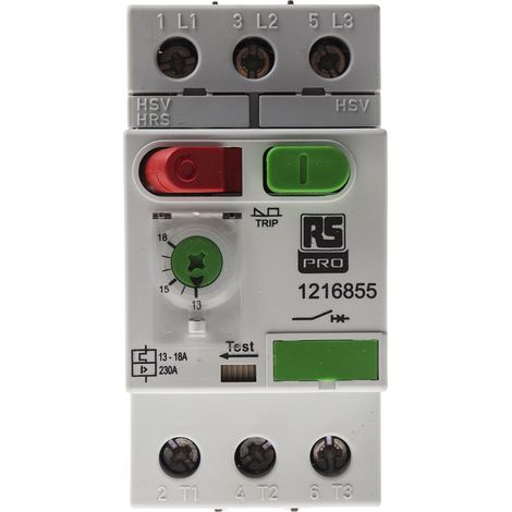 Disjoncteur moteur RS PRO 13 18 A. ( Prix pour 1 )
