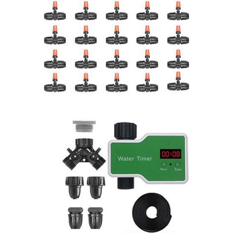 Contrôleur irrigation jardin écran LCD, programmateur auto, économie eau, minuterie numérique plantes (1/5)