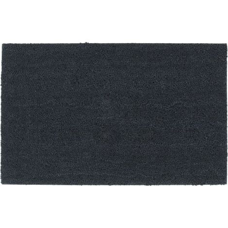 Tapis de porte-Paillasson gris foncé 50x80 cm fibre de coco touffeté 531038 (1/5)