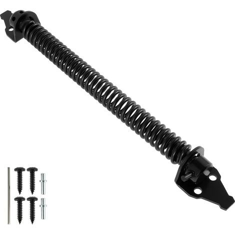 Self-closing door spring, adjustable spring-loaded closure for outdoor garden gates, extendable metal door closer (1/5)