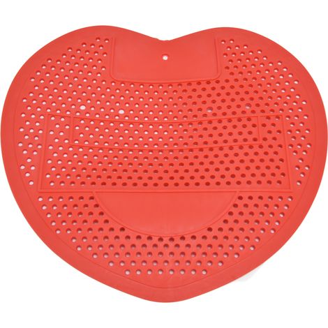 Rotes, spritzwassergeschütztes Urinalset mit geruchsabweisendem, lang anhaltendem Duftfilter, ideal für Badezimmer, Toiletten, Büros, Restaurants und Schulen. (1/5)