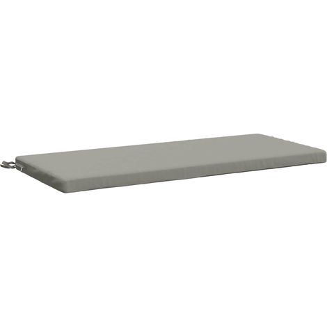 Bankkissen SOEST 100 % Polyester Grau 110 x 50 x 5 cm vidaXL