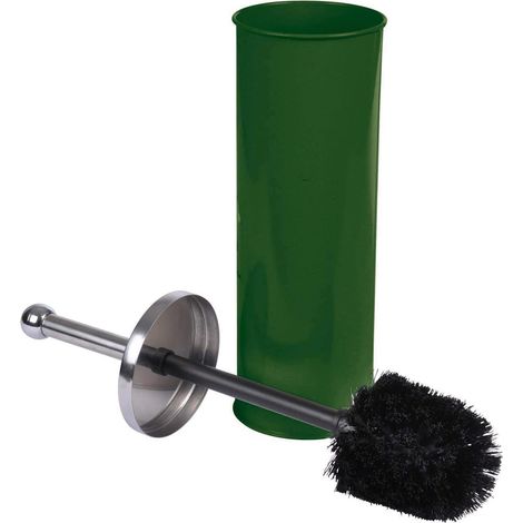 Schlichte WC-Bürste aus Metall – 1 Stück – Modernes Khaki-Design – Effektive Reinigung – Für moderne Badezimmer – 9,5 x 37 cm