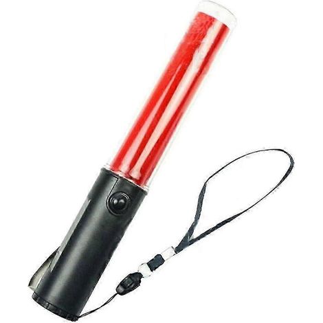 Bâtons de signalisation, bâtons de contrôle de la circulation, bâtons lumineux de sécurité, bâtons de signalisation compatibles avec les parkings et les aéroports, 26 cm, lot de 2 - C3 () (1/4)