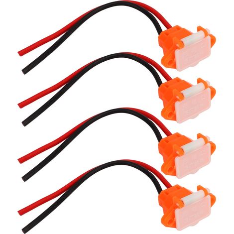Lot de 4 câbles de charge 3 broches avec couvercle pour interface de batterie de voiture électrique, en plastique (1/5)