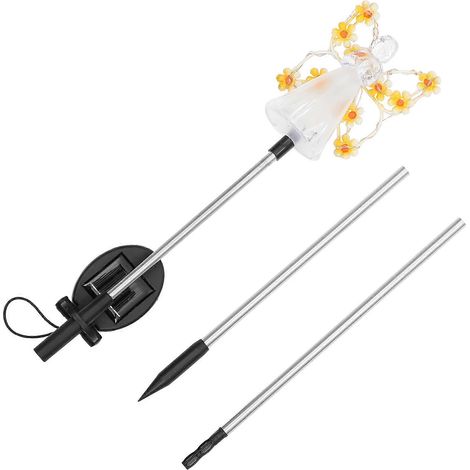 Décorations lumineuses solaires en forme d'anges pour cimetière (lot de 4) (1/5)