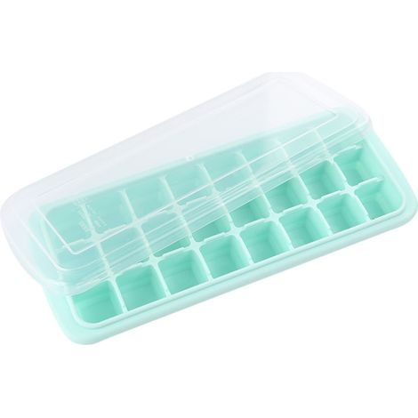 Bac à glaçons silicone 24 compartiments avec couvercle, pour bar, maison, fête, réutilisable
