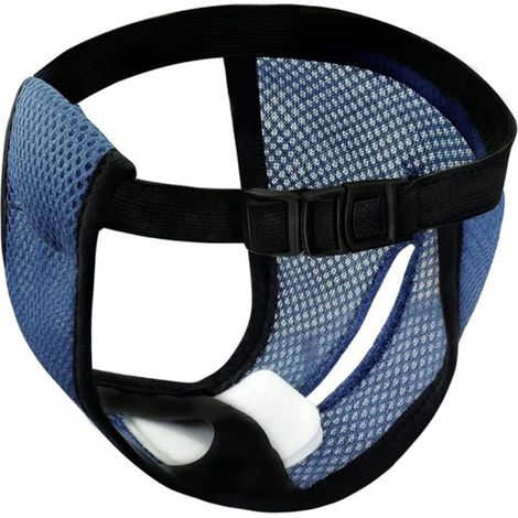 Couches réutilisables pour chien avec 3 couches de rechange, couches de protection ajustables pour chiennes en chaleur, bleues XL (1/5)