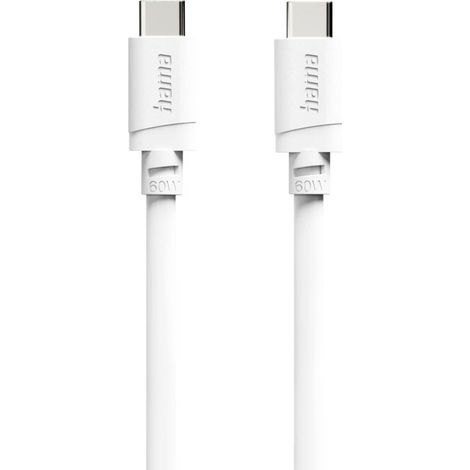 Hama USB-Ladekabel USB 2.0 USB-C® Stecker 1 m Weiß 00201807 (1/5)