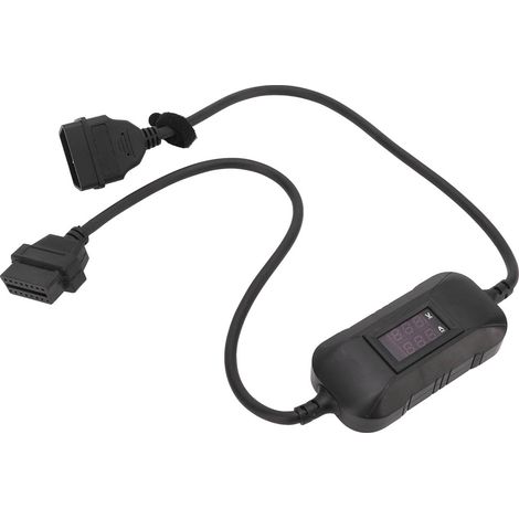 Câble Adaptateur Scanner OBD2 12-24V pour X431 Easydiag 2.0/3.0 GOLO, Résistant à la Chaleur, ABS, Camions Diesel Lourds, Noir (1/5)