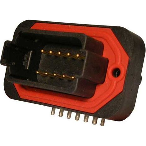 Connettore Serie DT13 Femmina 12 Vie da circuito stampato 90° G003 Nero