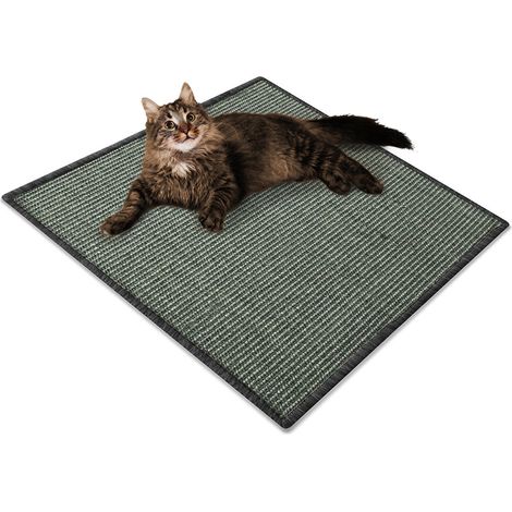 Tapis à griffer pour Chat Sisal 50 x 50 cm Gris