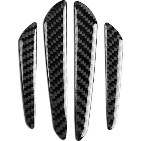 Garniture de Protection de Pare-Chocs de Porte de Voiture, 4 pièces en Fiber de Carbone Garde de Bord de Porte Bandes de Protection de Pare-Chocs Couverture d'habillage Voiture Universelle (1/4)