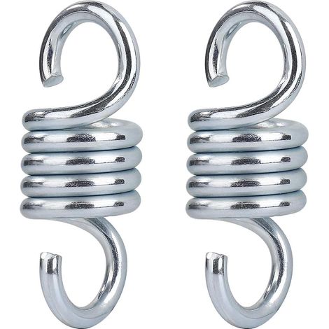 2 Pices Crochet  Ressort Hamac En Acier Galvanis Charge Maximale 500 Kg Pour Jardin Porche Balanoire Chaise Suspendue (1/5)