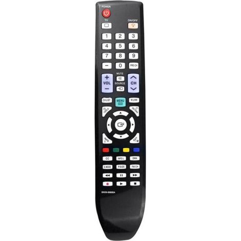 Télécommande - Pour TV Samsung LCD Plasma - Compatible Modèles PN63A650T1F PN50A650 PN58A650 - Noir - 1 Pièce (1/4)