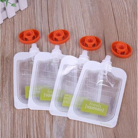 Gourdes Réutilisables - Squeeze station - Création Fait Maison - Bébé Mixte - Lot de 50pcs (1/3)
