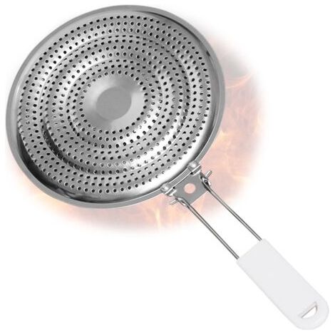 Diffuseur chaleur plaque induction - Acier inox épaissi - Cuisinière gaz (1/5)