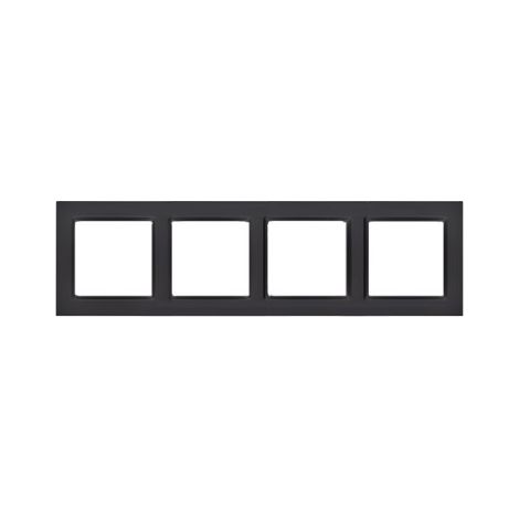 Cadre à 4 volets - universel horizontal et vertical, noir mat, SIMON10
