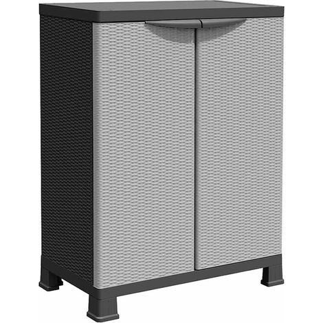 Maison Exclusive - Armario de plástico diseño de ratán 68x39x92 c (1/5)