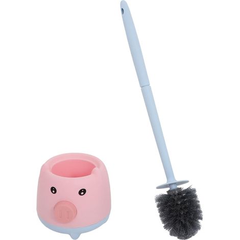 Brosse WC, long manche, pour rebords WC et angles difficiles (1/5)