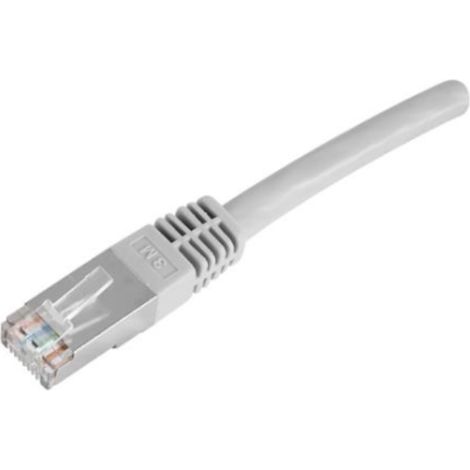 Câble Ethernet Cordon RJ45 mâle / RJ45 mâle, F / UTP Cat5E PVC, Gris, 5m, Compatible PoE / PoE+