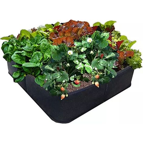Filiyano – Sac de culture pour plantes, sac de croissance pour plantes, sac pour légumes, pommes de terre, courgettes (noir, 60x60x30) pour la maison (1/5)
