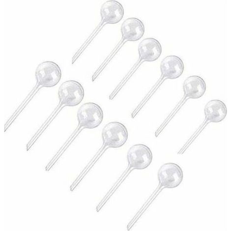 12 PièCes Plante Arrosage Ampoules Automatique Auto-Arrosage Globes en Plastique Boules Jardin Dispositif d'eau Arrosage Ampoules pour Plante (Petit, transparent) (1/4)