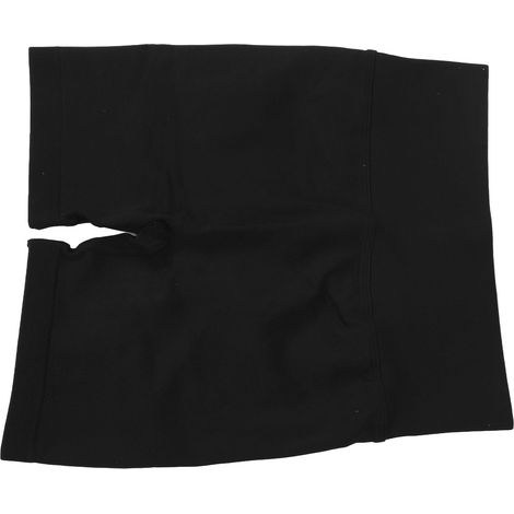 Short taille haute femme, shorty yoga gainant ventre plat, fitness running, noir L, doux extensible, maintien taille (1/5)