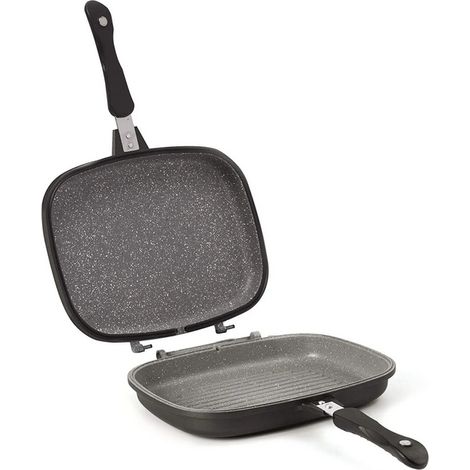 Padella Grill Doppia Petravera 32x24 cm AETERNUM (1/2)
