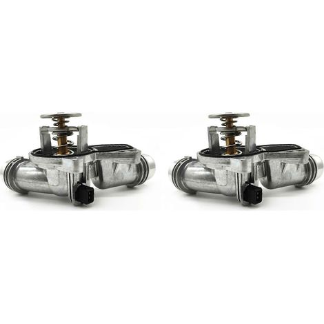 Deux ensembles thermostatiques de refroidissement en aluminium 11531437040 compatibles avec les modèles Série 3, Série 5, Série 7, E46, E39, X5, X3, Z3, Z4, 330i et 525i. Référence : 11531436823 (1/5)