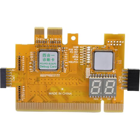 Carte de diagnostic 4 en 1 pour carte mère, outil de débogage PC et accessoire de détection (1/5)