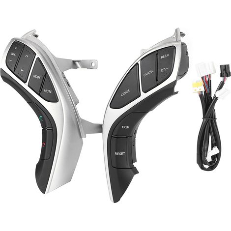 1 Kit Commandes volant, régulateur vitesse, boutons multifonctions, plastique technique, Hyundai Elantra i30 2011-2016 (1/5)
