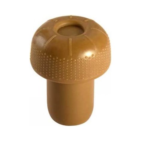 Bouchons en plastique pour embouteillage de vin de bière artisanale mousseux œnologie bouchons à champignons lisses marron, 100