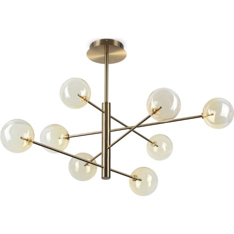 Ideal Lux Lampadario moderno Equinoxe 8 luci G4 cromo metallo vetro (1/3)