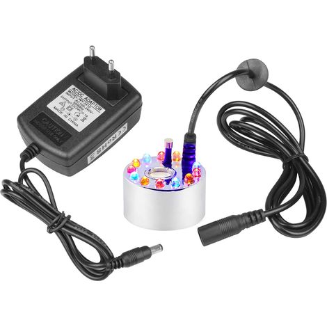 Générateur De Brouillard À Ultrasons - 24 W - Pour Étang Ou Aquarium - Câble 2,3 M - 12 Couleurs Led - 1 Pièce (1/5)