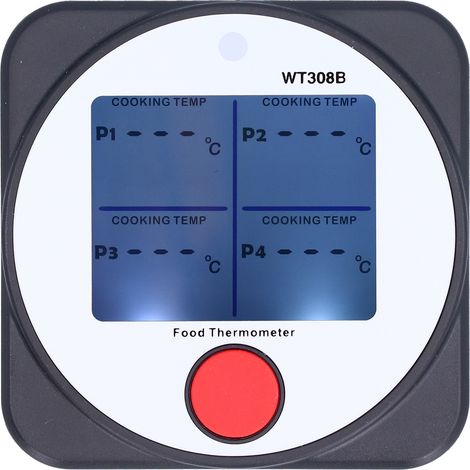 Thermomètre de barbecue avec écran LCD rétroéclairé et Bluetooth, testeur de température pour aliments et pique-niques -40300℃ (1/5)