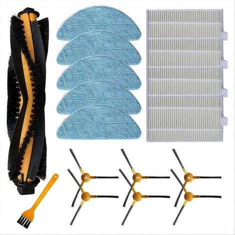 Pour aspirateur robot Honiture Q5 : brosse principale latérale, filtre HEPA et chiffon de nettoyage (1/5)