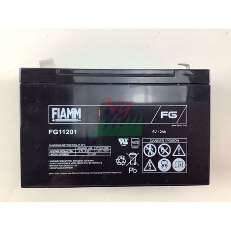 Batteria al piombo ermetica 6V 12Ah - Fiamm FG11201 (1/4)