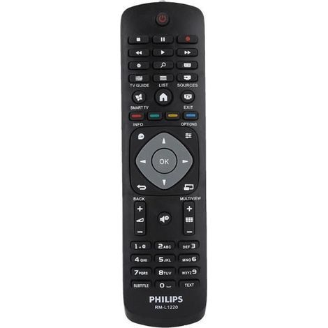Télécommande de Remplacement Smart TV multifonction pour Philips RM-L1220 RC19002B RC2031 (1/5)